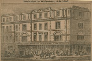 Rippon and Burton, tavaratalo perustettiin vuonna 1820 tekijältä English School