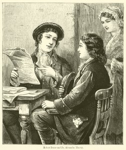 Robert Burns ja tohtori Alexander Murray (kaiverrus) tekijältä English School