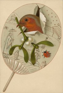 Robin ja misteli (chromolitho) tekijältä English School