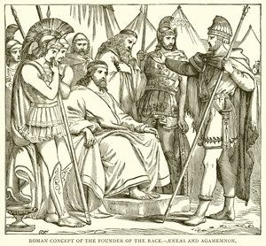 Roomalainen käsitys rodun perustajasta - Aeneas ja Agamemnon tekijältä English School
