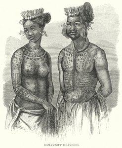 Romanzoffin saarelaiset (kaiverrus) tekijältä English School