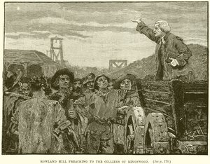 Rowland Hill saarnaa Kingswoodin Colliersille tekijältä English School
