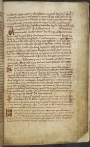 Royal 13. A.XI, f.5 Alku- ja reunapiirustukset, Computus, Helperic of Auxerre (vellum); tekijältä English School