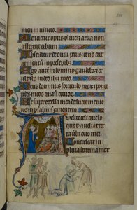 Royal MS 2 B VII f.288r, The Queen Mary Psalter, n. 1310-20 (vellum) tekijältä English School
