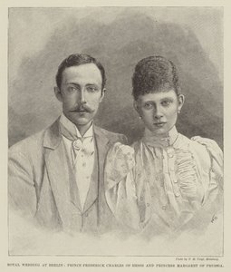 Kuninkaalliset häät Berliinissä, Hessenin prinssi Frederick Charles ja Preussin prinsessa Margaret (kaiverrus) tekijältä English School
