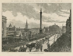 Kuninkaallinen kulkue Trafalgar Squarella tekijältä English School