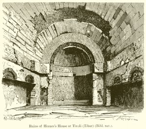 Horaces-talon rauniot Tivolissa (Tibur) (Bibl. nat.)