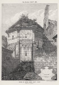 Notre Dame Aletin rauniot, Aude (kaiverrus) tekijältä English School