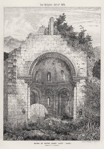 Notre Dame Aletin rauniot, Aude (kaiverrus) tekijältä English School