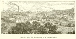 Saltaire, luoteesta, lähellä Shipley Greeniä tekijältä English School