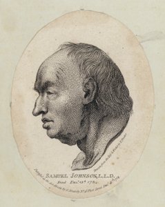 Samuel Johnson, englantilainen kirjailija ja leksikografi (etsaus) tekijältä English School