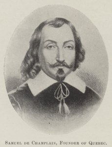 Samuel de Champlain, Quebecin perustaja (litho) tekijältä English School