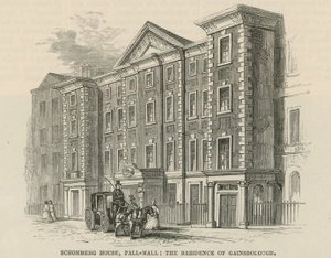 Schomberg House, Pall Mall, Lontoo, Thomas Gainsboroughin asuinpaikka tekijältä English School