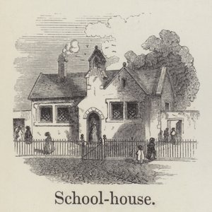 Koulutalo (kaiverrus) tekijältä English School