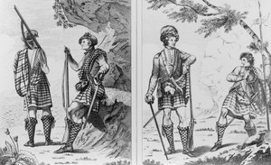 Scottish Soldiers of the Highlands ja Ylämaan upseeri ja kersantti tekijältä English School