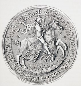 Jean II:n, Burgundin herttuan, Neversin kreivin ja Donzyn paronin sinetti, n. 1880 tekijältä English School