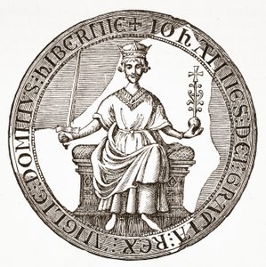 Kuningas Johanneksen sinetti Magna Cartassa tekijältä English School