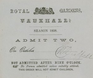 Kausilippu, Vauxhall Gardens, Lontoo tekijältä English School