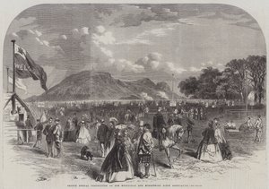 Edinburghin ja Midlothian Rifle Associationin toinen vuotuinen kilpailu (kaiverrus) tekijältä English School