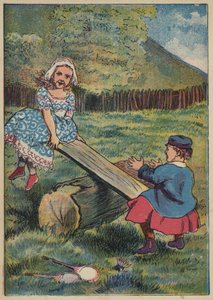 See-Saw, Margery Daw (värilitografia) tekijältä English School