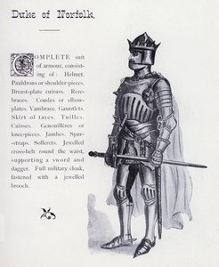 Shakespearen kuningas Richard III: Norfolkin herttua (litho) tekijältä English School