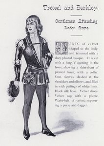 Shakespearen kuningas Richard III: Tressel ja Berkley, herrat lady Annessa (litho) tekijältä English School