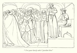 Shakespearen Measure for Measure; Claudio armahti herttua (kaiverrus) tekijältä English School