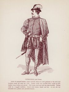 Shakespearen äijän kesyttäminen: Petruchio, 2. mekko (litho) tekijältä English School