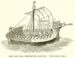 Sotalaiva, 1500-luku. (Harleian neiti) tekijältä English School