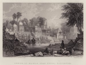 Raiman Shah Doolan pyhäkkö, Ellichpur (väri litho) tekijältä English School