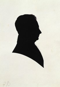 EB:n siluetti, Michael Faradaysin leikekirjasta (muste paperille) tekijältä English School