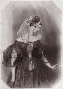 Silvia (The Two Gentlemen of Verone) - "" Gallery of the Women of the Shakespeare, kokoelma 45 vakavaa muotokuvaa varhaisten lontoolaisten taiteilijoiden toimesta, rikastettuna kriittisillä ja kirjallisilla huomautuksilla""" noin 1838 - "" Gallery of the T tekijältä English School