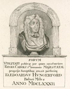 Sir Edward Hungerford, joka luotiin Bathin ritariksi kuningas Kaarle II:n kruunajaisissa tekijältä English School