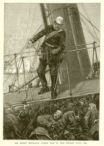 Sir Henry Havelock tulen alla Persianlahdella, 1857 tekijältä English School