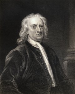 Sir Isaac Newton (1642-1727) Gallery of Portraitsista, julkaistiin vuonna 1833 tekijältä English School