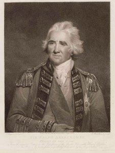 Sir Ralph Abercromby, kylpyläritari, n. 1800 (pistekaiverrus) tekijältä English School