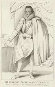 Sir Robert Cecil, Earl of Salisbury (kaiverrus) tekijältä English School