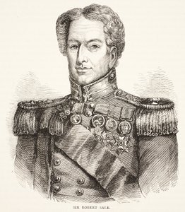 Sir Robert Sale, kuvitus Cassells Illustrated History of Englandista tekijältä English School