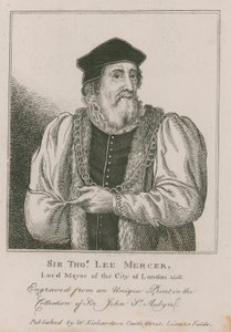 Sir Thomas Leigh, Mercer, Lontoon pormestari 1558 tekijältä English School