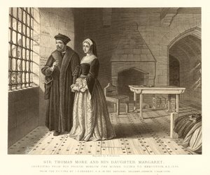 Sir Thomas More ja hänen tyttärensä Margaret tekijältä English School