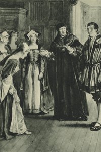 Sir Thomas More tuo Holbeinin kotiin (litho) tekijältä English School