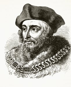Sir Thomas More, William Hickman Smith Aubreyn (1858-1916) teoksesta The National and Domestic History of England, julkaistu Lontoossa, noin 1890 tekijältä English School