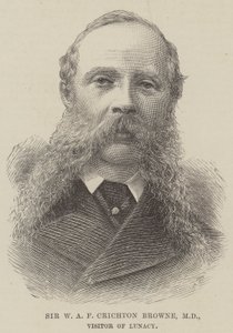 Sir W A F Crichton Browne, MD, Vierailija Lunacy (kaiverrus) tekijältä English School