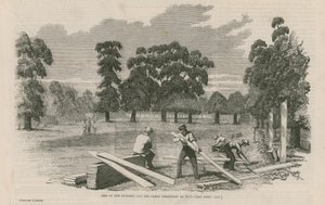 Vuoden 1851 suuren näyttelyn rakennuspaikka tekijältä English School