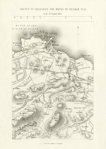 Luonnos havainnollistamaan Dunbarin taistelua, 1650