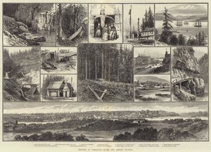 Luonnokset Vancouver Islandista ja Brittiläisestä Kolumbiasta tekijältä English School