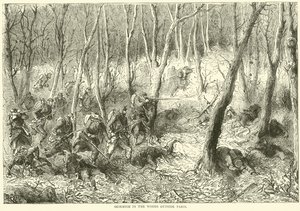 Kahakka metsässä Pariisin ulkopuolella, lokakuu 1870 tekijältä English School