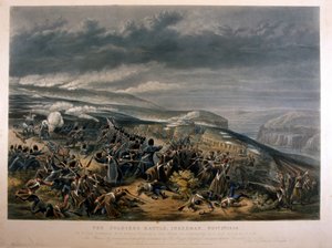Sotilaita Inkermanin taistelussa Krimin sodan aikana, 5. marraskuuta 1854, 1855 tekijältä English School