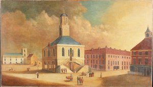 South Shields Market Place, noin 1800 tekijältä English School