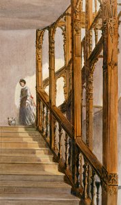 Eteläportaat, Audley End House, 1800-luvun loppu (akvarelli paperille) tekijältä English School